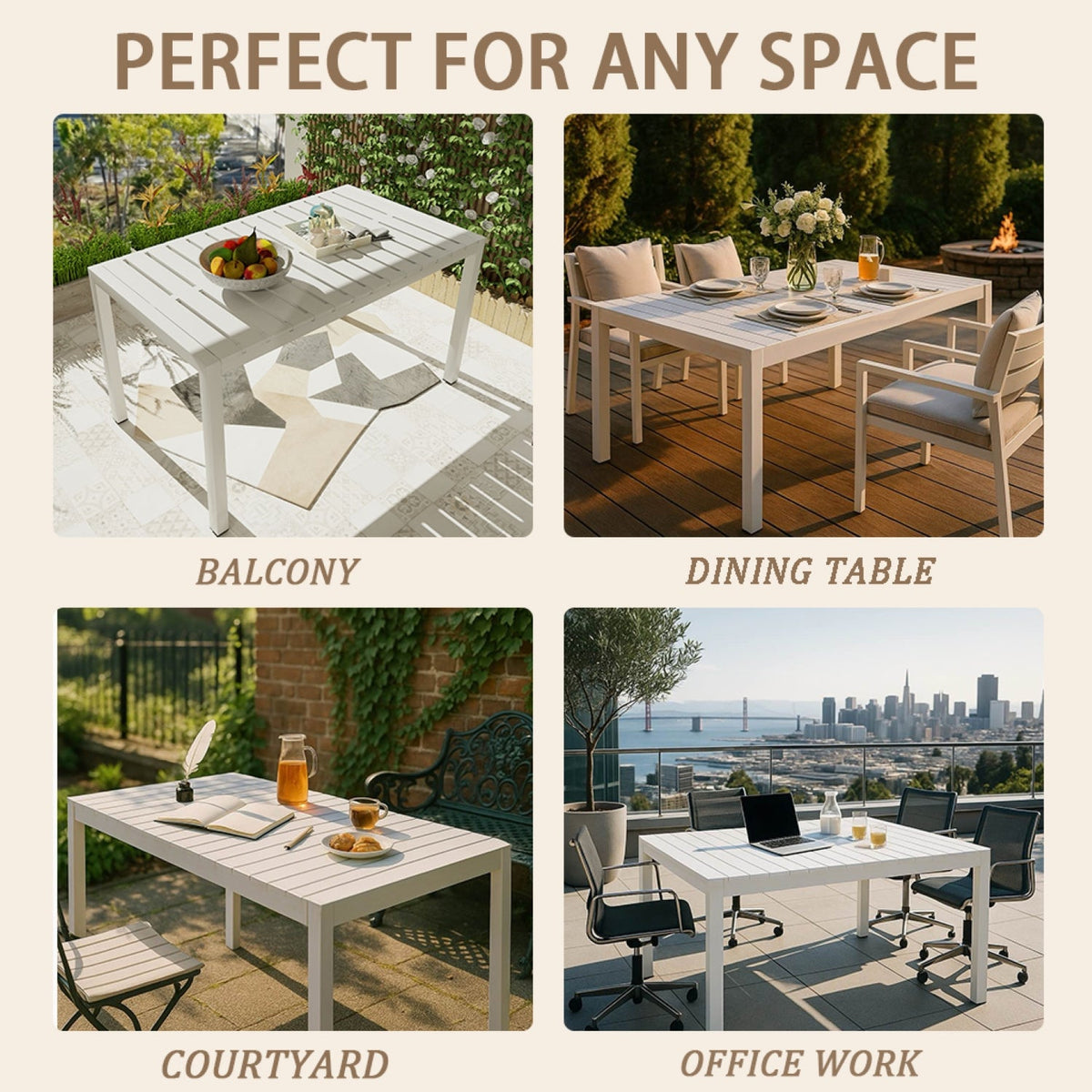 Summer - 4-Pack Tropical Patio Furniture Set