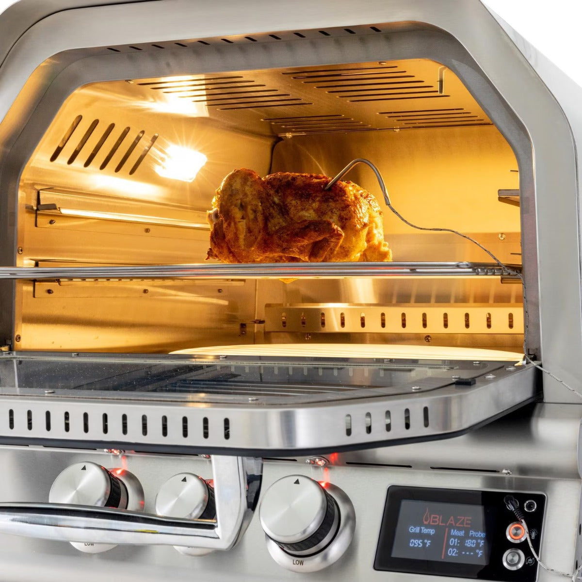Blaze 26-in Built-In Outdoor Oven w/ Bluetooth Probes & Rotisserie
