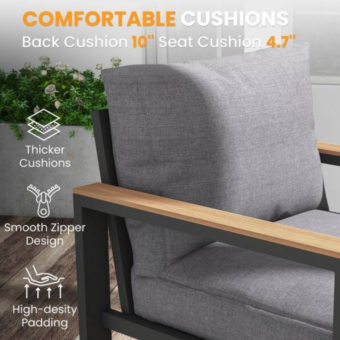 All-Weather 7-Piece Ultra Aluminum Patio Furniture Set