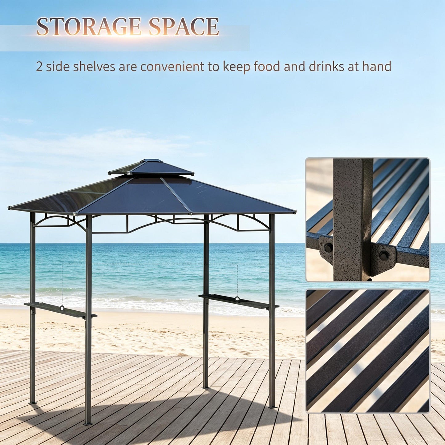 Outdoor BBQ Canopy, Barbecue Grill Gazebo, BBQ Tent