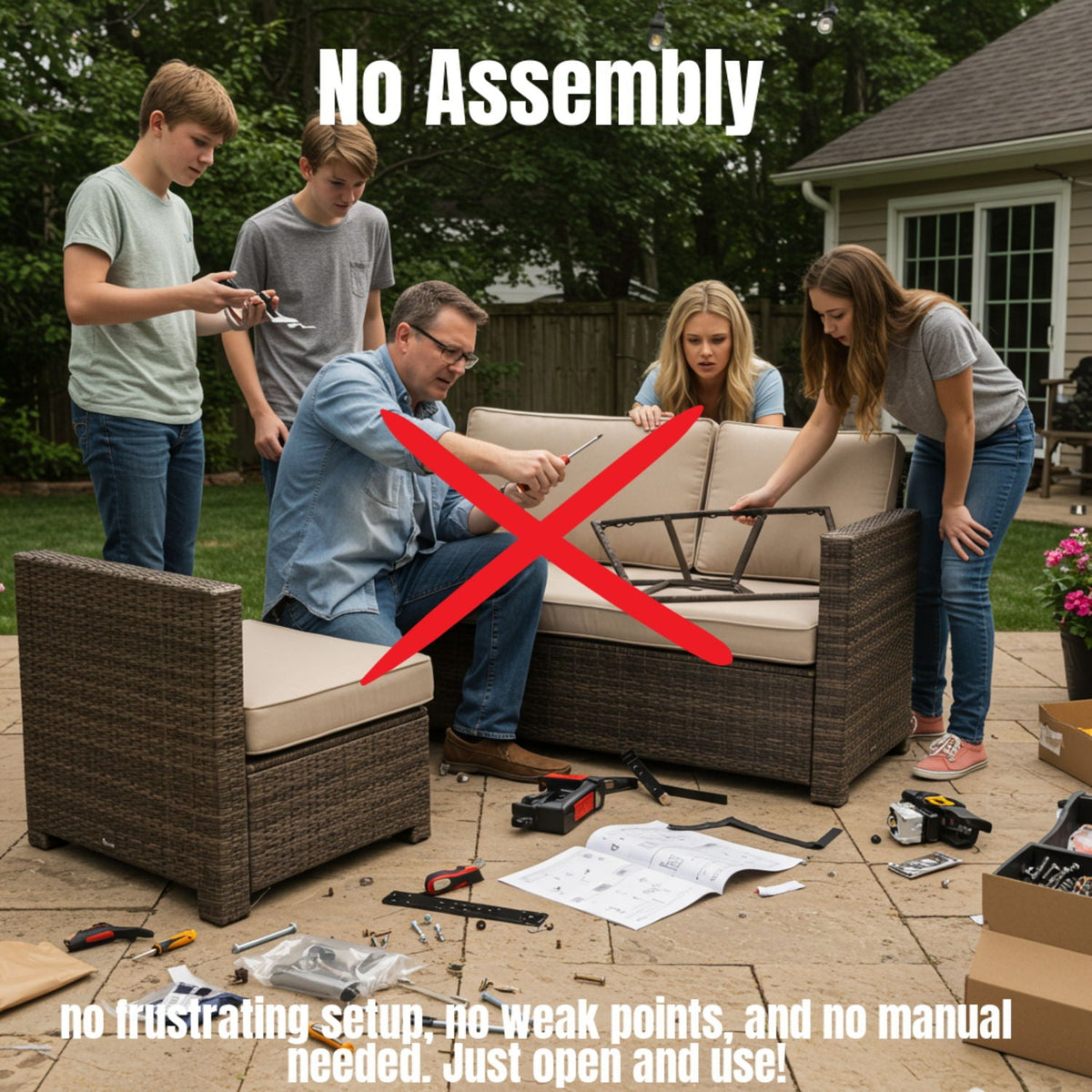 Minnesota - Armless Patio Chairs (Set of 2)