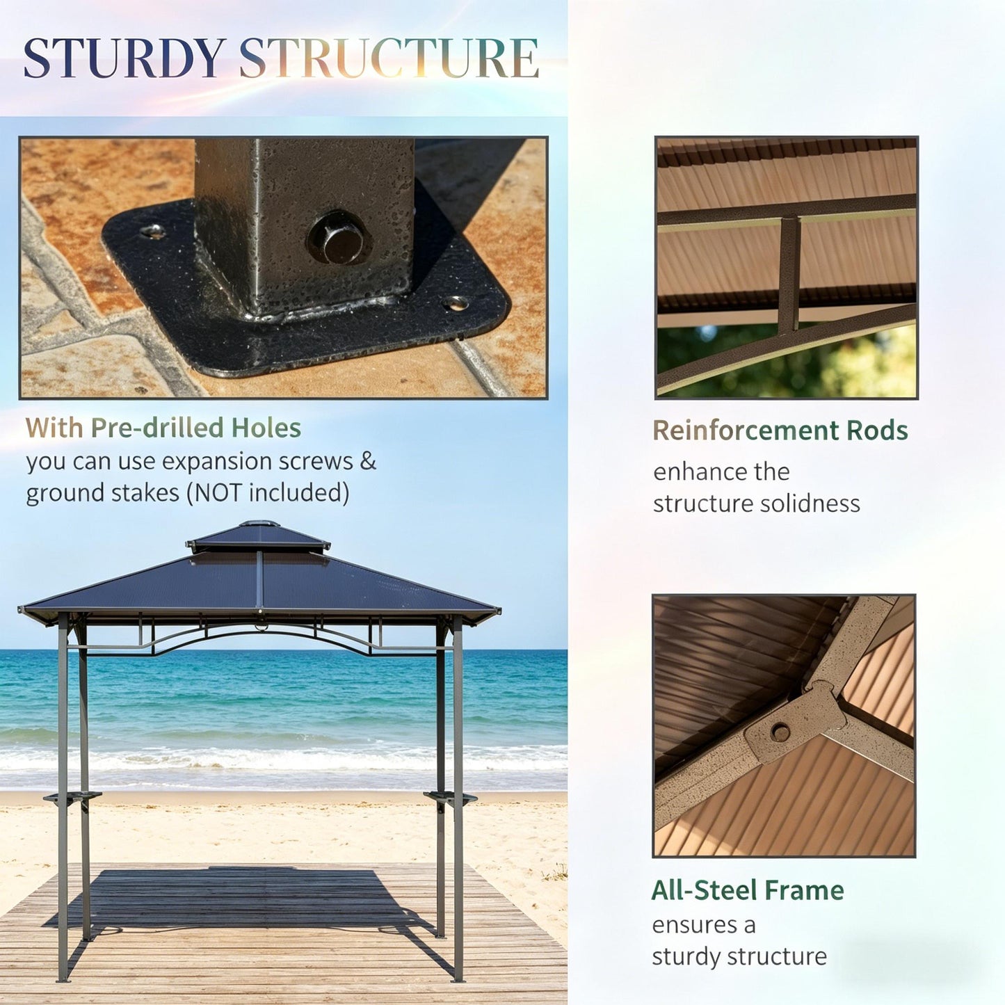 Outdoor BBQ Canopy, Barbecue Grill Gazebo, BBQ Tent