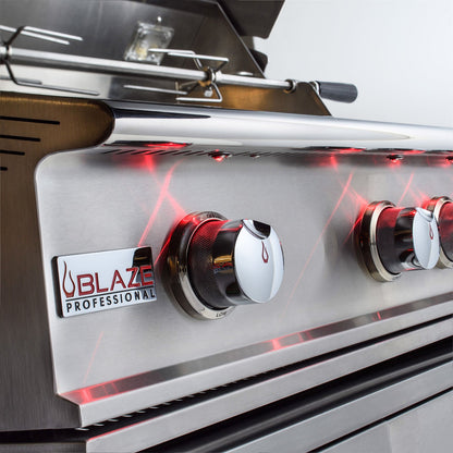 Blaze Professional LUX 34-Inch 3-Burner Freestanding Gas Grill With Rotisserie