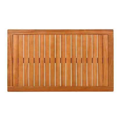 4-Piece Acacia Wood Outdoor Patio Furniture Set