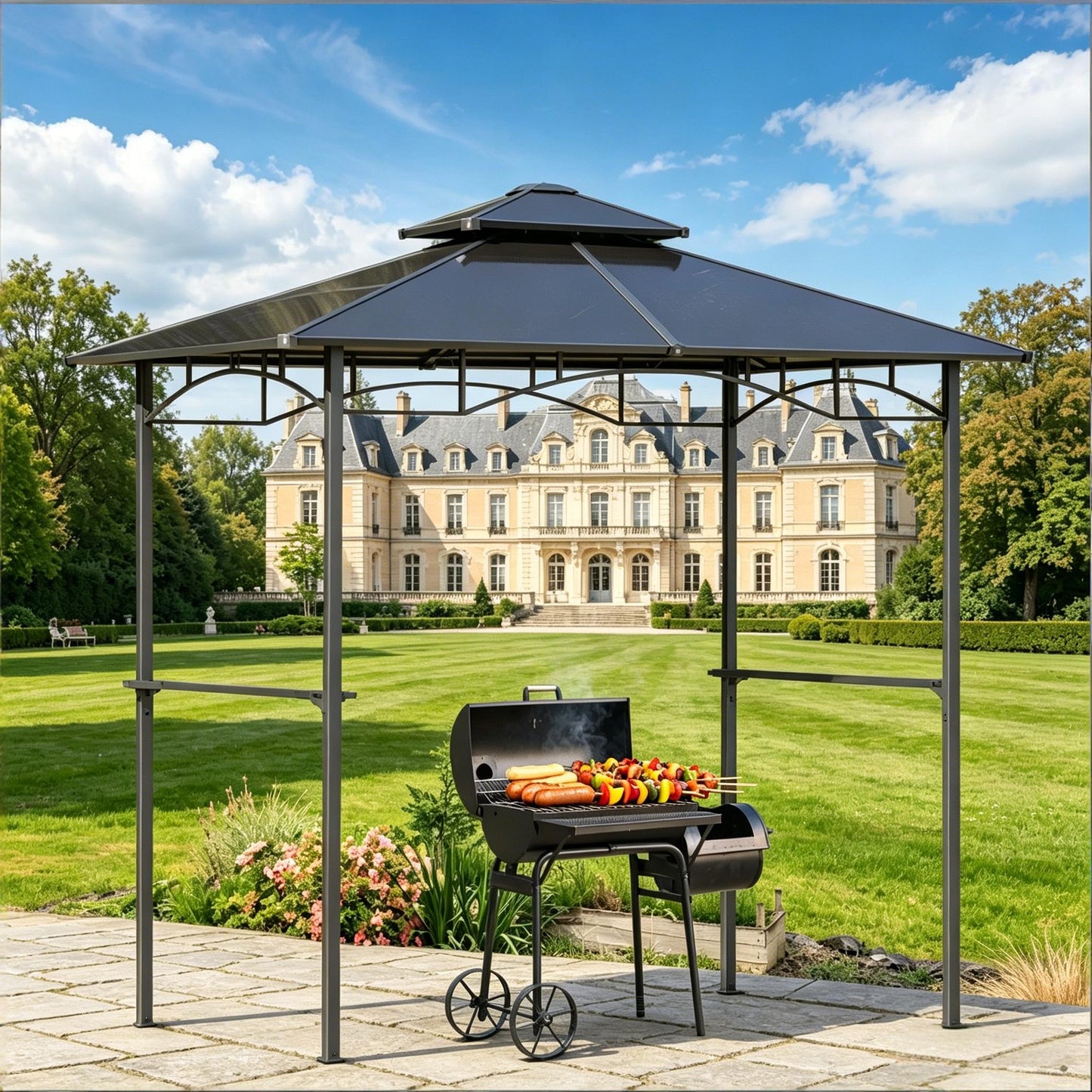 Outdoor BBQ Canopy, Barbecue Grill Gazebo, BBQ Tent