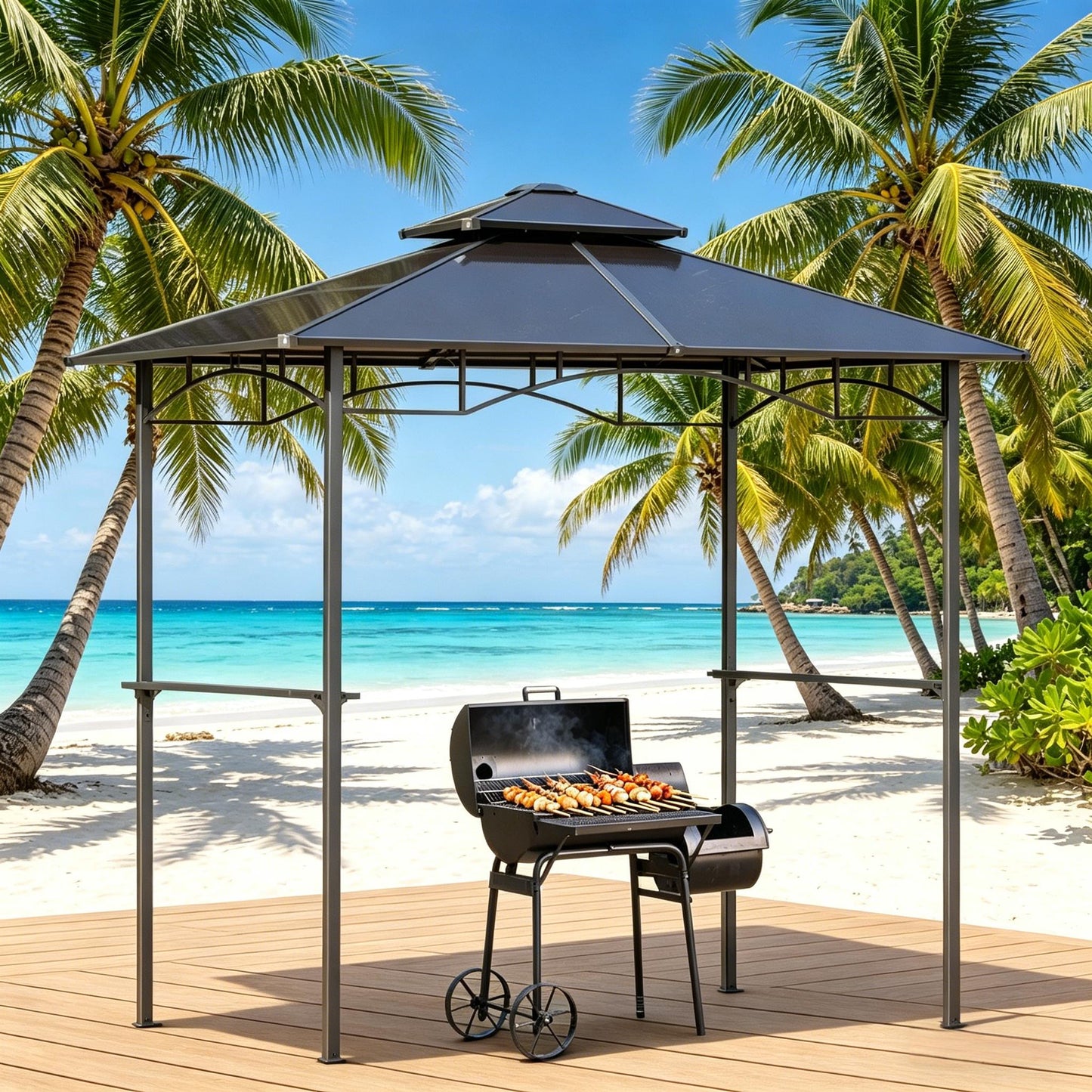 Outdoor BBQ Canopy, Barbecue Grill Gazebo, BBQ Tent