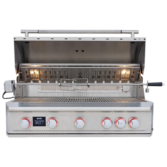 Blaze LTE PRO 40-in 5-Burner Built-In Grill w/ Digital Temperature Screen & Rotisserie